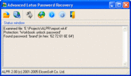 Advanced Lotus Password Recovery screenshot